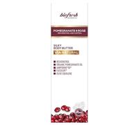 Biofresh cosmetics Via Natural crema rica corporal de tacto sedoso con granada y aceite de rosa, resveratrol,anti edad,body butter 200ml