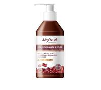 Biofresh cosmetics Via Natural gel de lavado facial micelar con granada y aceite de rosa, pantenol,gel micelar 2en1,limpiador y desmaquillante 250ml