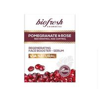 Biofresh cosmetics Via Natural sérum facial regenerador con granada y aceite de rosa,sérum booster,resveratrol,anti edad,suero facial 30ml