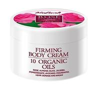 Biofresh Rose of Bulgaria Crema corporal reafirmante, 10 aceites orgánicos con agua de rosas, 300 ml