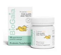 BioGaia Prodentis Kids Probiótico para la salud bucal I Sabor a manzana I Dientes y encías saludables I Plus Aliento fresco I Defendo contra problemas dentales | Cuidado bucal para niños | Probiótico