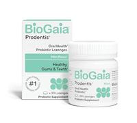 BioGaia Prodentis | Pastillas probióticas dentales | Promueve encías y dientes saludables | Defiende contra problemas dentales | Repone el microbioma oral | Mejora la salud bucal | Sabor a menta |