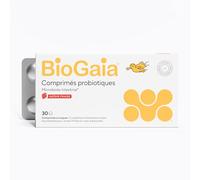 BioGaia Tabletas Probióticas para Niños a partir de 3 años | Equilibrio de la Flora Intestinal | Suplemento Dietético | Contiene L. reuteri Protectis | Aroma Fresa - 30 Tabletas masticables
