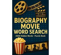 Biography Movie Word Search Puzzle Book: 100 Word Finds, 2,000 Hidden Words & Answers: Word Seek Challenge for Adults & Teens - Brain Training, Stress ... Movies, TV, and Shorts Through Puzzles)