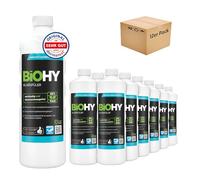 BiOHY Abrillantador (12 botellas de 1 litro) | Apto para todos los lavavajillas | para un brillo inmejorable en los vasos y platos sin manchas de agua (Klarspüler)