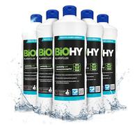 BiOHY Abrillantador (6 botellas de 1 litro) | Apto para todos los lavavajillas | para un brillo inmejorable en los vasos y platos sin manchas de agua (Klarspüler)
