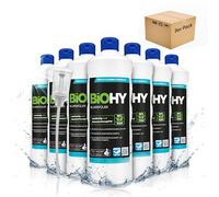 BiOHY Abrillantador (9 botellas de 1 litro) + Dosificador | Apto para todos los lavavajillas | para un brillo inmejorable en los vasos y platos sin manchas de agua (Klarspüler)