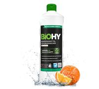 BiOHY Agente de limpieza para limpiaparabrisas de succión con aroma a naranja (1 botella de 1 litro) | Concentrado 1:200 para los aspiradores en húmedo | baldosas, PVC, parquet y laminado (Saugwischer