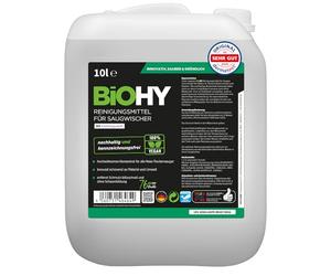 BiOHY Agente de limpieza para limpiaparabrisas de succión con aroma fresco a primavera (Bidón de 10 litros) | Concentrado 1:200 para los aspiradores en húmedo | baldosas, PVC, parquet y laminado