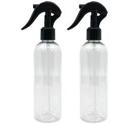 BIOHY Botella de spray de 250 ml (transparente) (Juego de 2) | Rociador químicamente resistente para productos de limpieza, aceite y plantas | Atomizador para artesanía, hobby (Sprühflasche)