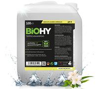 BiOHY Champú para alfombras (Bidón de 10 litros) | Limpiador de alfombras concentrado | elimina las manchas rebeldes | bien tolerado por los animales amigable con los materiales (Teppichshampoo)