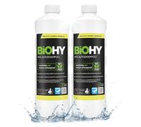 BiOHY Champú para coches (2 botellas de 1 litro) | excelente poder de limpieza y formación de espuma | Produce una fragancia fresca y duradera (KFZ Autoshampoo)