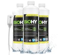 BiOHY Champú para coches (3 botellas de 1 litro) + Dosificador | excelente poder de limpieza y formación de espuma | Produce una fragancia fresca y duradera (KFZ Autoshampoo)