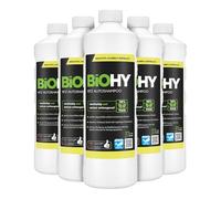 BIOHY Champú para Coches (6 Botellas de 1 litro) | excelente Poder de Limpieza y formación de Espuma | Produce una Fragancia Fresca y Duradera (KFZ Autoshampoo)