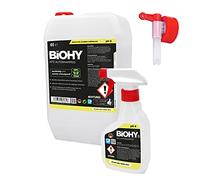 BiOHY Champú para coches (Bidón de 6 litros) + botella pulverizadora y grifo | excelente poder de limpieza y formación de espuma | Produce una fragancia fresca y duradera (KFZ Autoshampoo)