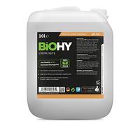 BiOHY Crema de Jabon (Bidón de 10 litros) | Suave, hidratante e inodoro jabón de manos del sector vegetal | LIBRE DE FOSFATOS Sin perfume ni colorantes (Creme Seife)