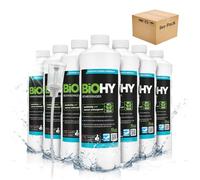 BiOHY Desatascador (9 botellas de 1 litro) + Dosificador | Líquido, limpiador de desagües altamente concentrado | Inodoro, Para todos los bloqueos | EXTRA FUERTE (Rohrreiniger)