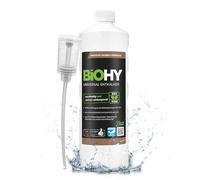 BiOHY Descalcificador universal (1 botella de 1 litro) + Dosificador | Universeel concentraat voor alle huishoudelijke apparaten | Compatibel met alle koffiemachines en espressomachines (Entkalker)