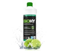 BiOHY Detergente para lavavajillas comercial (1 botella de 1 litro) | Fórmula para disolver el las grasas | Apto para gastronomía, industria y hogares (Geschirrreiniger)