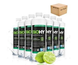 BiOHY Detergente para lavavajillas comercial (9 botellas de 1 litro) | Fórmula para disolver el las grasas | Apto para gastronomía, industria y hogares (Geschirrreiniger)