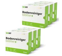 BiOHY Hojas de limpieza de suelos (6 x 60 unidades) | alternativa concentrada de limpieza de suelos | solubles en agua y adecuadas para madera, laminado, baldosas, PVC para limpieza manual y de suelos