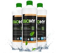 BiOHY Jabón líquido (3 botellas de 1 litro) | Jabón de manos líquido, hidratante y respetuoso con la piel | LIBRE DE FOSFATOS | apropiado para la cara | higiene sin olor (Flüssig Seife)