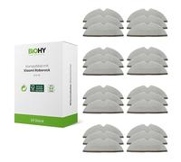 BiOHY Juego de toallitas compatibles con Roborock S5, S6 (juego de 24 unidades) | apto para S5, S50, S51, S55, S5 Max, S6 Pure & S6 MaxV | Accesorios para robot limpiaparabrisas, repuesto del original