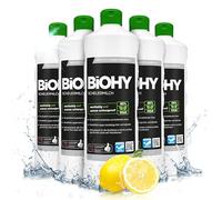 BiOHY Leche desgrasada (6 botellas de 1 litro) | elimina sin esfuerzo los residuos de comida quemada | para el esmalte la cerámica y el acero inoxidable (Scheuermilch)