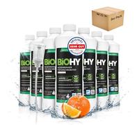 BiOHY Limpia suelos para robots de limpieza con aroma a naranja (9 botellas de 1 litro) + Dosificador | Concentrado de limpieza para todos los robots de limpieza | Sin espuma y sin rayas |