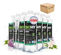 BiOHY Limpia suelos para robots de limpieza con aroma fresco a primavera (9 botellas de 1 litro) + Dosificador | Concentrado de limpieza para todos los robots de limpieza | Sin espuma y sin