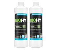 BiOHY Limpiador básico (2 botellas de 1 litro) | contra la suciedad persistente | limpia todas las superficies resistentes al agua y al ácido | poderoso concentrado (Grundreiniger)