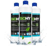 BiOHY Limpiador básico (3 botellas de 1 litro) | contra la suciedad persistente | limpia todas las superficies resistentes al agua y al ácido | poderoso concentrado (Grundreiniger)