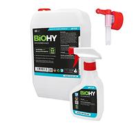 BiOHY Limpiador básico (Bidón de 6 litros) + botella pulverizadora y grifo | contra la suciedad persistente | limpia todas las superficies resistentes al agua y al ácido (Grundreiniger)