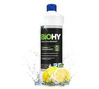 BiOHY Limpiador de acero inoxidable (1 botella de 1 litro) | Cuidado para un brillo sin rayas | limpia la cocina, las ollas o la parrilla | Gastronomía y Hogar (Edelstahlreiniger)