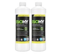 BIOHY Limpiador de Alfombra para aspiradoras en húmedo (2 Botellas de 1 litro) | Adecuado para Todas Las aspiradoras | Elimina sin Esfuerzo Todas Las Manchas (Waschsauger)