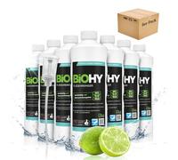 BiOHY Limpiador de azulejos (9 botellas de 1 litro) + Dosificador | especialmente desarrollado para suelos de piedra y baldosas, deja una capa de brillo repelente a la suciedad (Fliesenreiniger)
