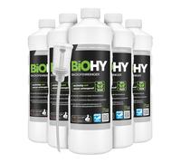 BiOHY Limpiador de horno (6 botellas de 1 litro) + Dosificador | Limpiador de parrilla, removedor de grasa para una limpieza fácil y rápida del horno, sin necesidad de fregar (Backofenreiniger)