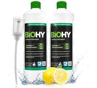 BiOHY Limpiador de laminados (2 botellas de 1 litro) + Dosificador | en una combinación especialmente adaptada de tensioactivos reduce la suciedad (Laminatreiniger)