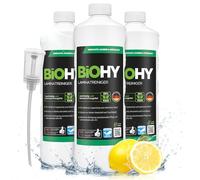 BiOHY Limpiador de laminados (3 botellas de 1 litro) + Dosificador | en una combinación especialmente adaptada de tensioactivos reduce la suciedad (Laminatreiniger)