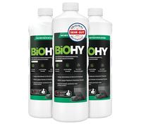 BiOHY Limpiador de robots aspiradores (3 botellas de 1 litro) | Especialmente desarrollado para estaciones de limpieza | Prolonga la vida útil de la estación de succión (Wischroboter Station)