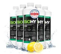 BiOHY Limpiador de robots aspiradores (6 botellas de 1 litro) | Especialmente desarrollado para estaciones de limpieza | Prolonga la vida útil de la estación de succión (Wischroboter Station)