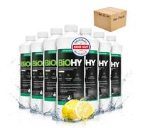 BiOHY Limpiador de robots aspiradores (9 botellas de 1 litro) | Especialmente desarrollado para estaciones de limpieza | Prolonga la vida útil de la estación de succión (Wischroboter Station)