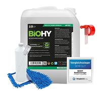 BioHY Limpiador de suelos Limpiador de Suelo, 10 litros, bidón Concentrado para Azulejos/PVC/Laminado, Limpiador de Suelos Duros, abrillantador