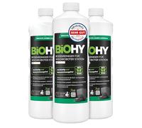 BiOHY Limpiador de suelos para robot de fregado con aroma fresco (3 x 1 litro) | detergente concentrado para todos los robots de limpieza con función húmeda | sin espuma y sin rayas | para todos los