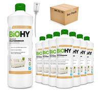 BiOHY Limpiador de Tapicerías Premium (9 botellas de 1 litro) + Dosificador | Concentrado para muebles tapizados, sofás, alfombras y textiles | quitamanchas que disuelven el olor (Premium Polster)