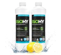 BiOHY Limpiador industrial (2 botellas de 1 litro) | limpiador de talleres | contra grasas y aceites | ideal para metal, plástico, vidrio, herramientas sin espuma y estrías (Industriereiniger)
