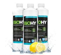 BiOHY Limpiador industrial (3 botellas de 1 litro) | limpiador de talleres | contra grasas y aceites | ideal para metal, plástico, vidrio, herramientas sin espuma y estrías (Industriereiniger)