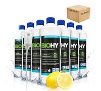 BiOHY Limpiador industrial (9 botellas de 1 litro) + Dosificador | limpiador de talleres | contra grasas y aceites | ideal para metal, plástico, vidrio, herramientas (Industriereiniger)