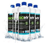 BiOHY Limpiador intensivo (6 botellas de 1 litro) + Dosificador | Limpiador industrial de alto rendimiento | Limpiador básico ideal para limpiadores de alta presión (Intensivreiniger)