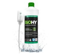 BiOHY Limpiador ultrasónico (1 botella de 1 litro) + Dosificador | limpieza intensiva y suave de gafas, productos dentales, oro, monedas y joyas (Ultraschallreiniger)